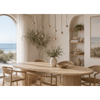 Expotrading Dimbare , ovaalvormige 13-lichts hanglamp Grace met geïntegreerde LED