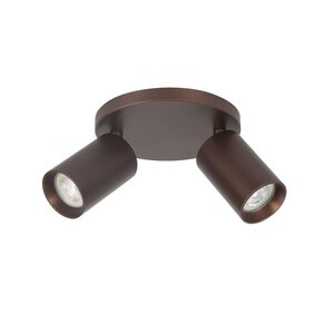 Highlight Ronde, kantelbare én draaibare 2-lichts opbouwspot Mila