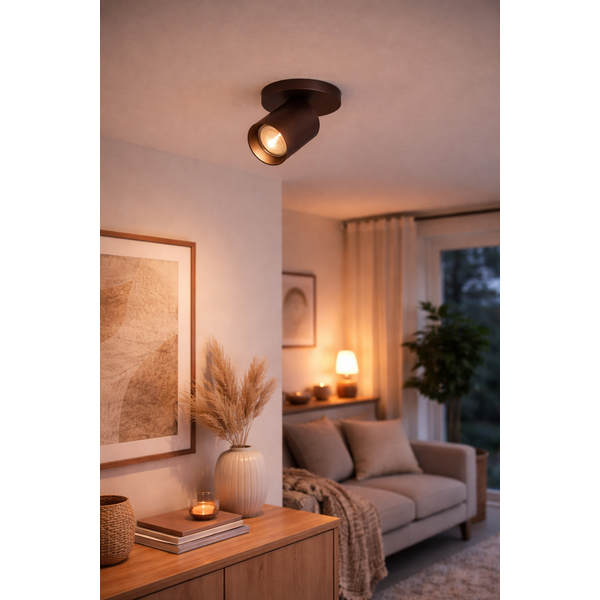 Highlight Kantelbare én draaibare 1-lichts opbouwspot Mila