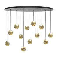 Highlight Dimbare 12-lichts hanglamp Melina met geïntegreerde LED