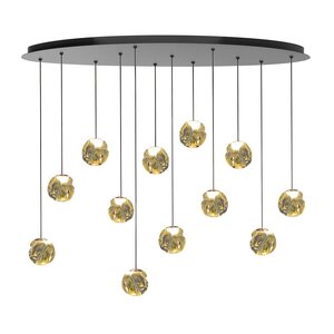 Highlight Dimbare 12-lichts hanglamp Melina met geïntegreerde LED