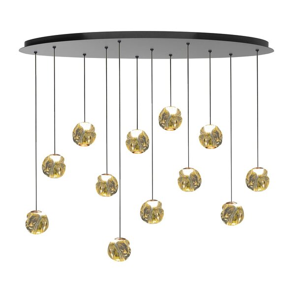 Highlight Dimbare 12-lichts hanglamp Melina met geïntegreerde LED