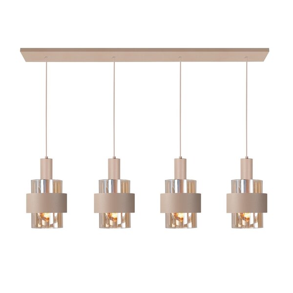 Highlight 4-lichts hanglamp Marrone