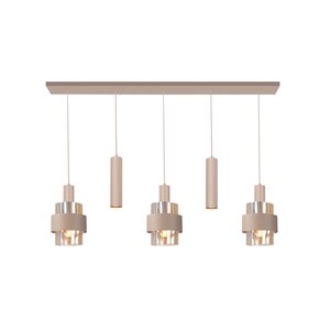 Highlight 5-lichts hanglamp Marrone