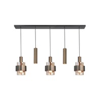 Highlight 5-lichts hanglamp Marrone