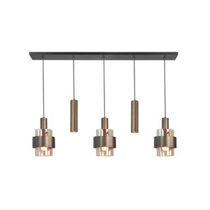 Highlight 5-lichts hanglamp Marrone