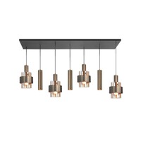 Highlight 7-lichts hanglamp Marrone