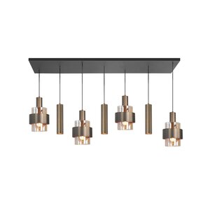 Highlight 7-lichts hanglamp Marrone