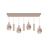 Highlight 7-lichts hanglamp Marrone