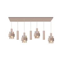 Highlight 7-lichts hanglamp Marrone