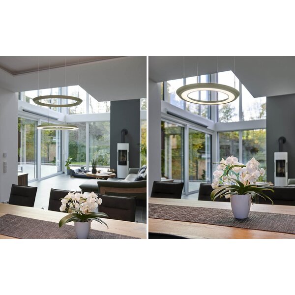 Oligo Showroommodel: hanglamp Yano met geïntegreerde LED | groen/wit