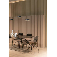 Oligo Dimbare 3-lichts hanglamp Glance met geïntegreerde LED | zwart