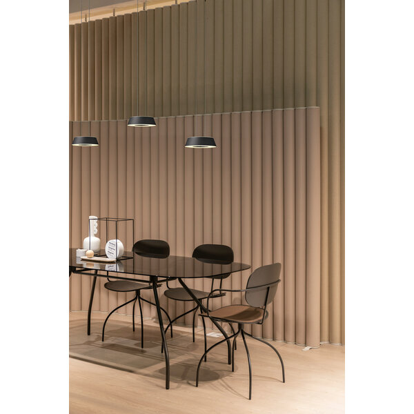 Oligo Dimbare 3-lichts hanglamp Glance met geïntegreerde LED | zwart