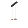 Oligo In hoogte verstelbare en dimbare 2-lichts hanglamp Grace met geïntegreerde LED | satin copper