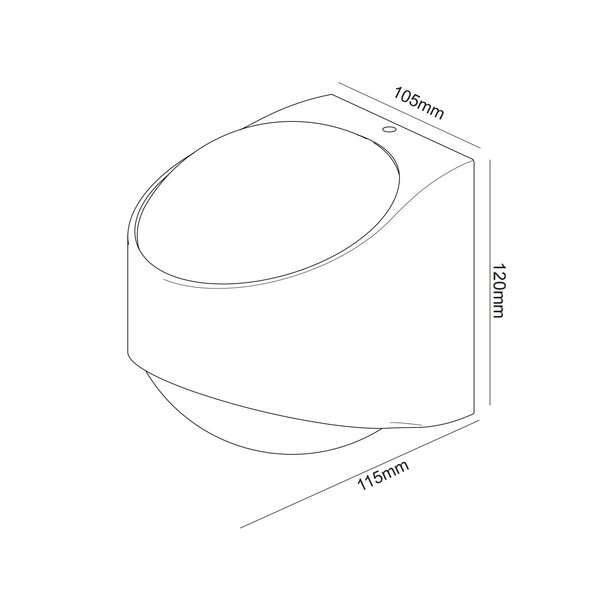 Artdelight Dimbare in- en outdoor 2-lichts wandlamp London met geïntegreerde LED | IP65