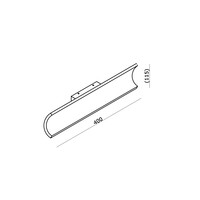 Artdelight Dimbare 2-lichts wandlamp Malibu met geïntegreerde LED