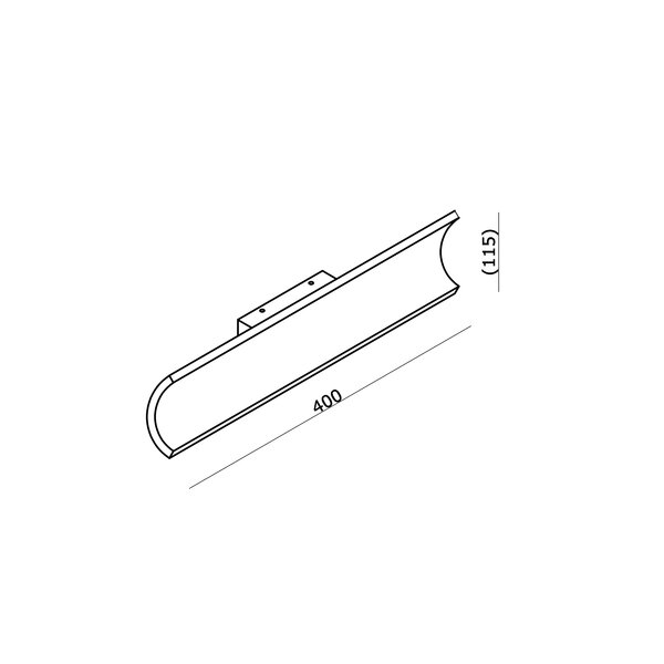 Artdelight Dimbare 2-lichts wandlamp Malibu met geïntegreerde LED