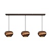 Masterlight 3-lichts hanglamp Carta Trendy | L 130 cm x B 8 cm