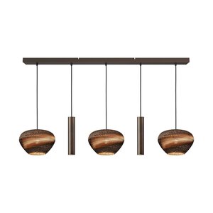 Masterlight 5-lichts hanglamp Carta Trendy | L 130 cm x B 8 cm