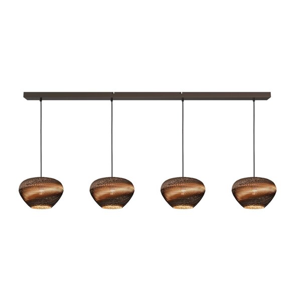 Masterlight 4-lichts hanglamp Carta Trendy