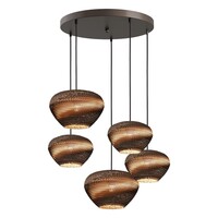 Masterlight 5-lichts hanglamp Carta Trendy | Ø 50 cm