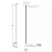 Lucide Dimbare vloerlamp Equinox met geïntegreerde LED