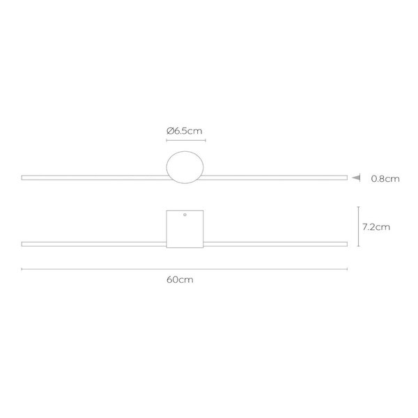 Lucide Wandlamp Mizar met geïntegreerde LED | IP44