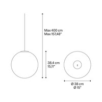 Lodes Dimbare hanglamp Non Random 38 met geïntegreerde LED