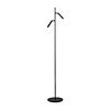 Masterlight Dimbare 2-lichts vloerlamp Flute met geïntegreerde LED