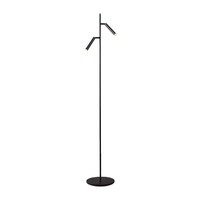Masterlight Dimbare 2-lichts vloerlamp Flute met geïntegreerde LED