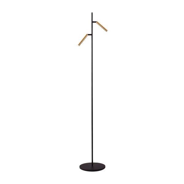 Masterlight Dimbare 2-lichts vloerlamp Flute met geïntegreerde LED