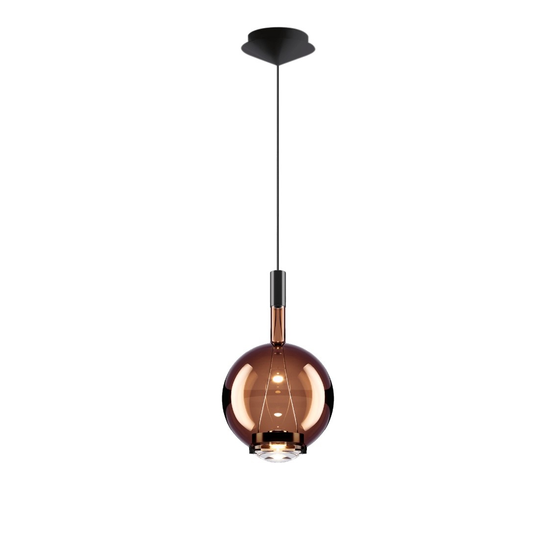 hoogglans brons/zwart chroom