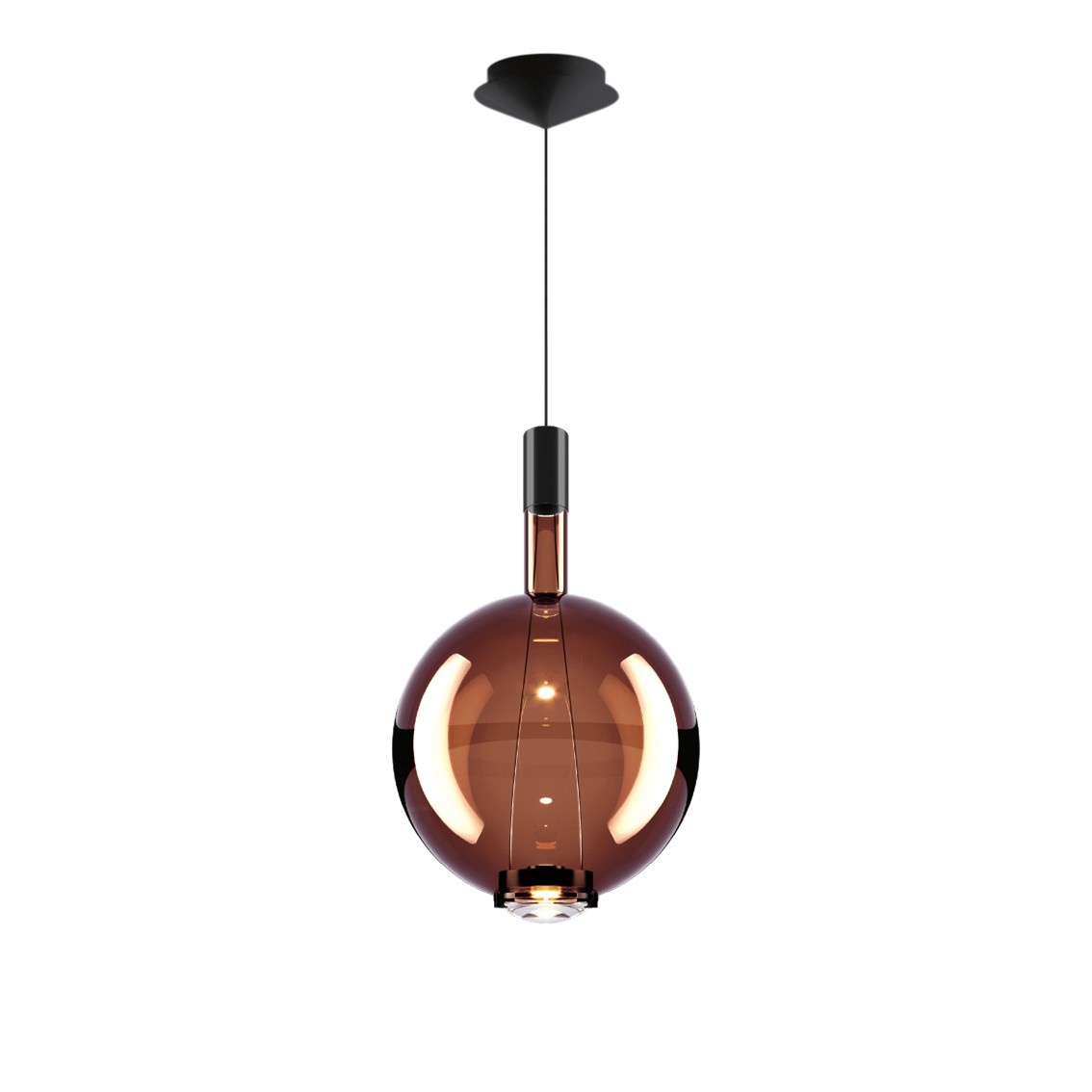 hoogglans brons/zwart chroom