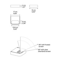Lodes Dimbare wandlamp Shift Small met geïntegreerde LED