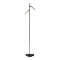 Masterlight Dimbare 2-lichts vloerlamp Flute met geïntegreerde LED
