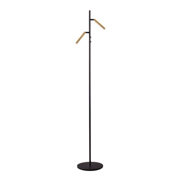 Masterlight Dimbare 2-lichts vloerlamp Flute met geïntegreerde LED