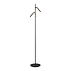 Masterlight Dimbare 2-lichts vloerlamp Flute met geïntegreerde LED