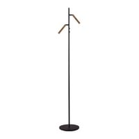 Masterlight Dimbare 2-lichts vloerlamp Flute met geïntegreerde LED