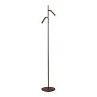 Masterlight Dimbare 2-lichts vloerlamp Flute met geïntegreerde LED
