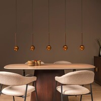 Lucide Dimbare 5-lichts hanglamp Calina met geïntegreerde LED