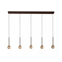 Lucide Dimbare 5-lichts hanglamp Calina met geïntegreerde LED