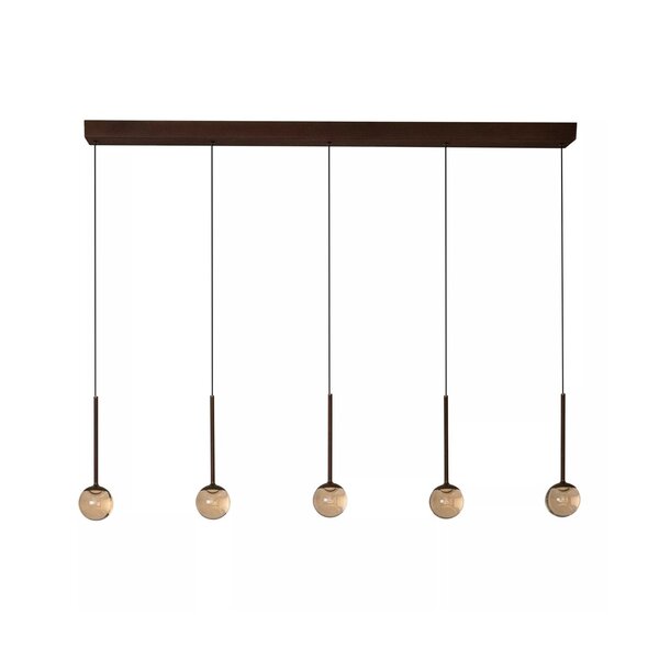 Lucide Dimbare 5-lichts hanglamp Calina met geïntegreerde LED