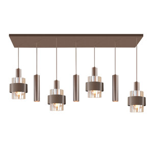 Highlight 7-lichts hanglamp Marrone
