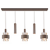 Highlight 5-lichts hanglamp Marrone