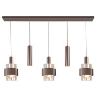 Highlight 5-lichts hanglamp Marrone