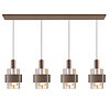 Highlight 4-lichts hanglamp Marrone