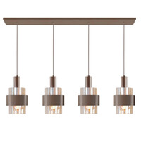 Highlight 4-lichts hanglamp Marrone
