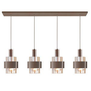 Highlight 4-lichts hanglamp Marrone