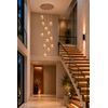 Highlight Dimbare 14-lichts hanglamp Champagne Egg met geïntegreerde LED