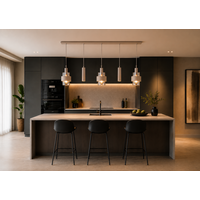 Highlight 5-lichts hanglamp Marrone